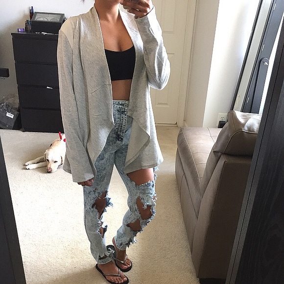 🔻BOGO 1/5 OFF❗️Heather gray open cardigan - Picture 2 of 2