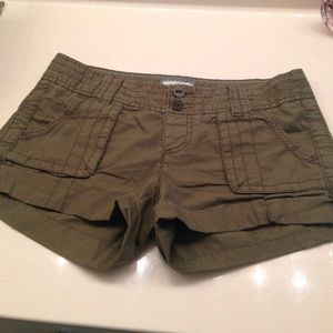 Camo green shorts