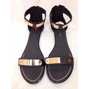 report gold sandals