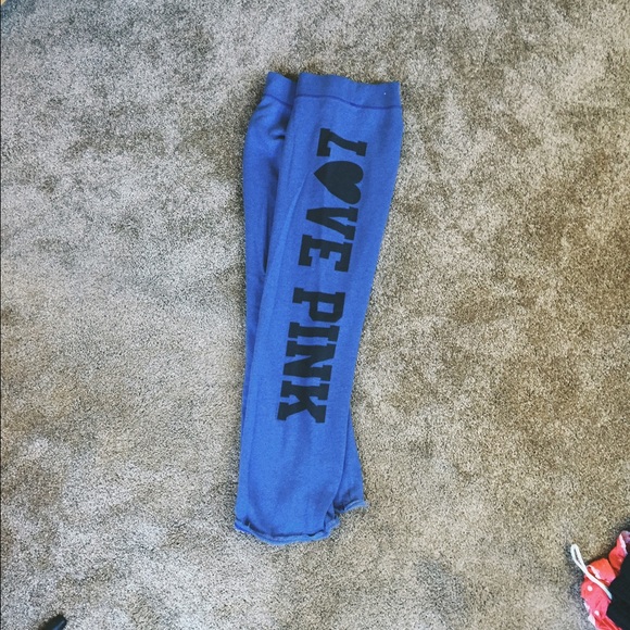 Victoria's Secret Pants - Victoria's Secret Blue Sweats