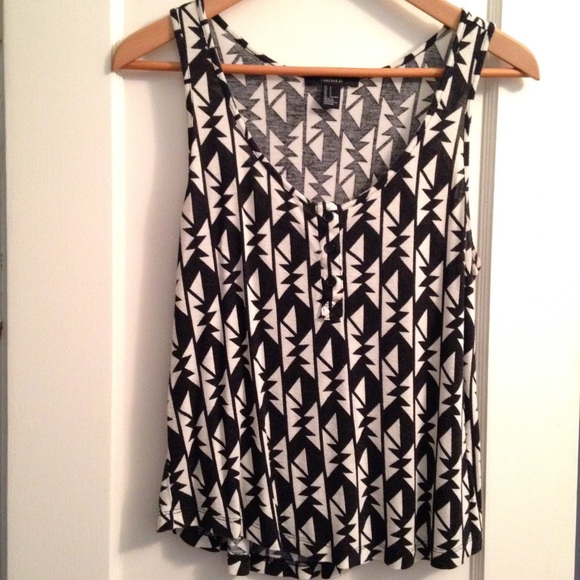 Forever21 tribal patterned tank top