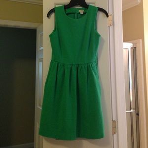 Emerald green sleeveless dress