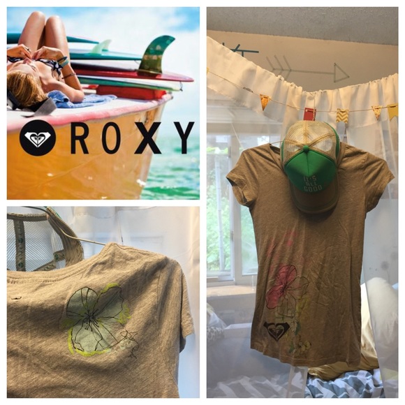 Floral print Roxy skater tee