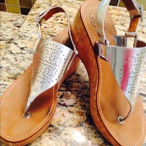 Tory Burch Cork Wedges