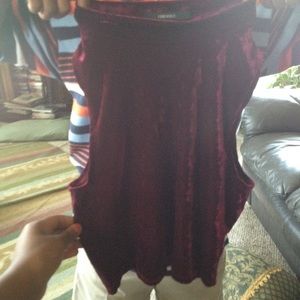 Maroon Mock Neck Crop Top