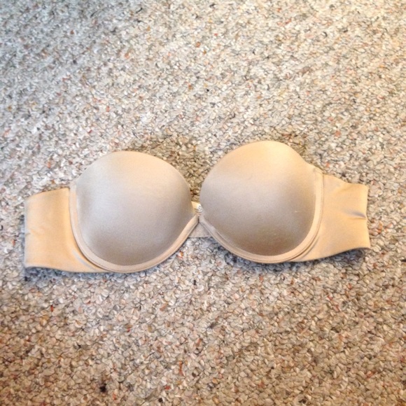 Aerie Nude Strapless Push Up Bra 34B