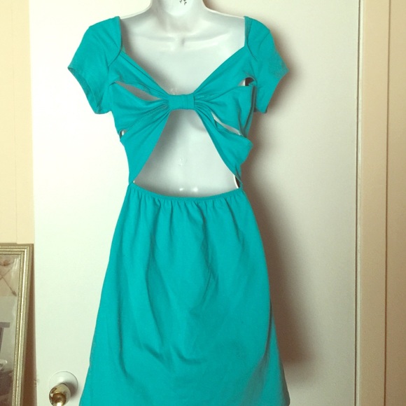 Sparkle and Fade Urban Outfitters Bow Back dress