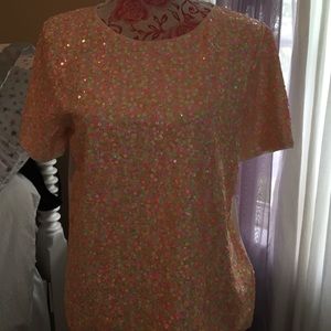 J Crew sequin top