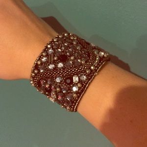 Black and Silver Cuff Bracelet
