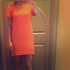 Hot Orange dress by Wayf - bought at Nordstrom