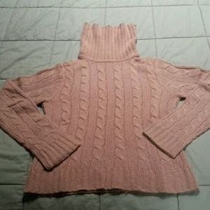 J. Crew Turtleneck Cableknit Sweater