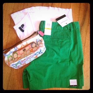 🍀 CK kelly green cotton shorts