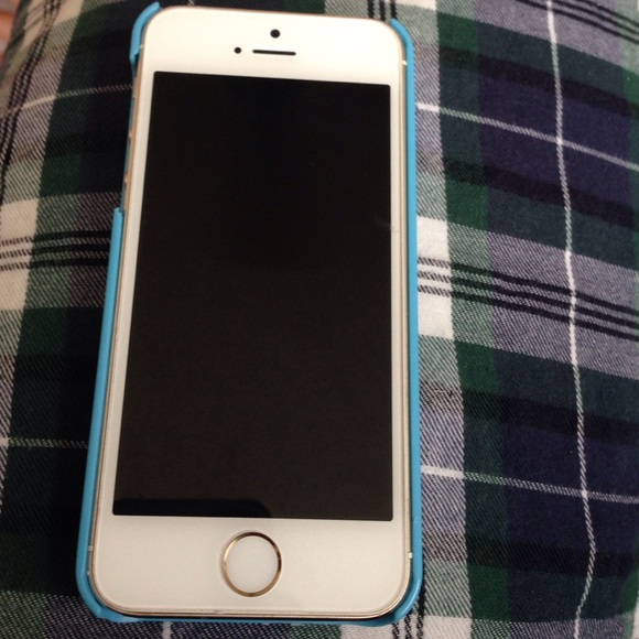 Blue and gold phone case iPhone for 55S - Picture 3 of 4