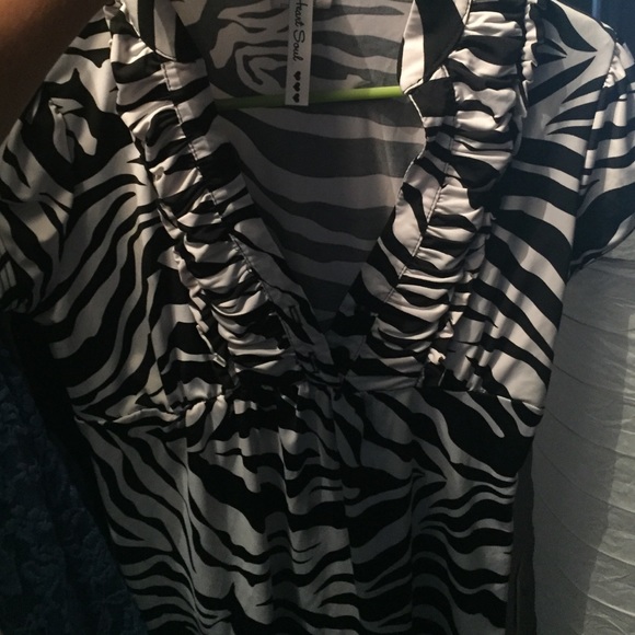 Small zebra print blouse