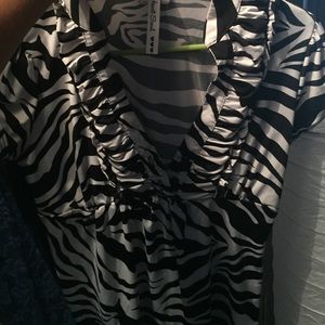 Small zebra print blouse
