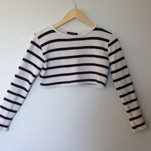 stripped crop top