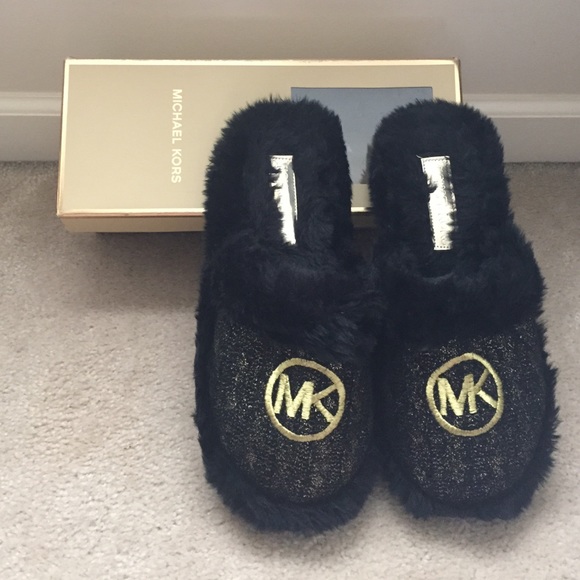 Michael Kors Jet Set MK Faux-Fur Women's Slippers