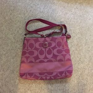 Purple Authentic Coach Purse