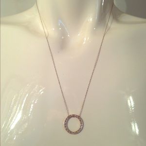 Circle diamond necklace