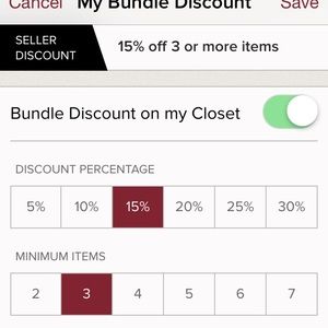 15% off on bundles!!