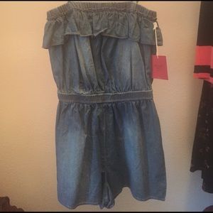 Cute Jean Romper-NWT