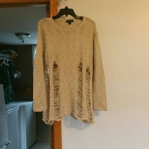 Forever 21 ripped up sweater