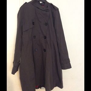Gray trench coat