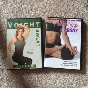 Karen Voight quick & slim & yoga exercise videos