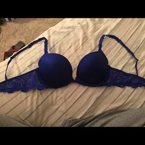 Blue PINK Victoria's Secret Push Up Bra
