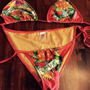 Ed Hardy women's bathing suit extra large