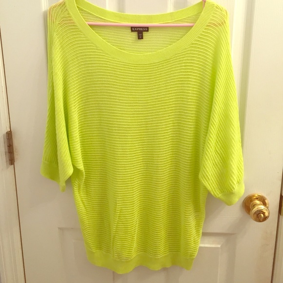 Neon Mesh 3/4 Sleeve Sweater