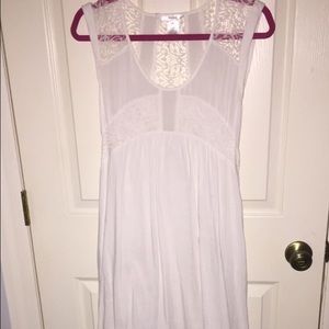 White lace dress