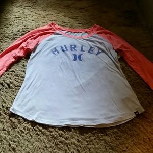 quarter sleeve hurley baseball tee