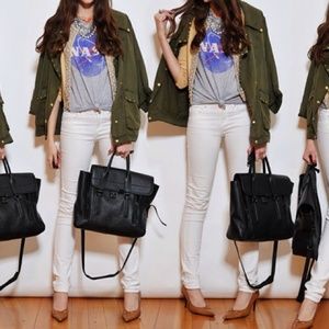 Old School NASA Cropped Tank (Raw Edge)