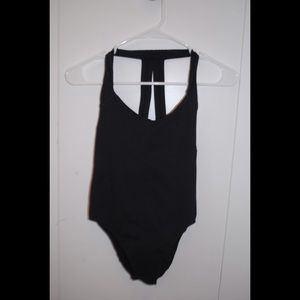 black leotard