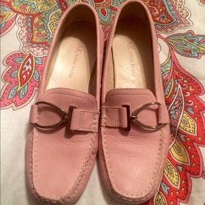 Anne Klein Pink Leather Drivers