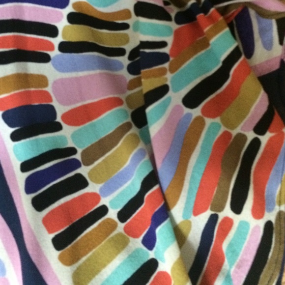 SOLD!! Tibi Navy Dress with multi-colored print - Picture 4 of 4