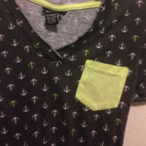 rue 21 pocket anchor shirt