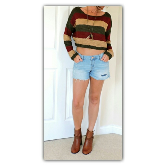 Sweaters - Fall hues crop sweater, size S/M combo