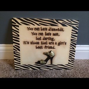 Kirklands shoe plaque