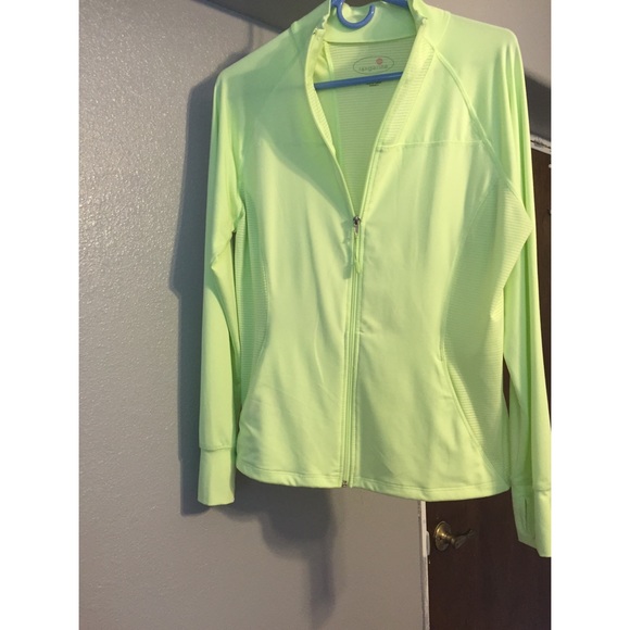 Lime green athletic jacket