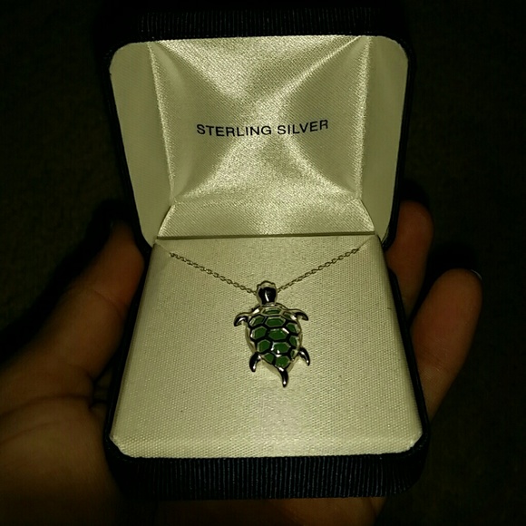 Sterling Silver Turtle Necklace