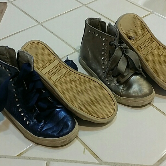 Children's shoes grey size 12 blue size 13
