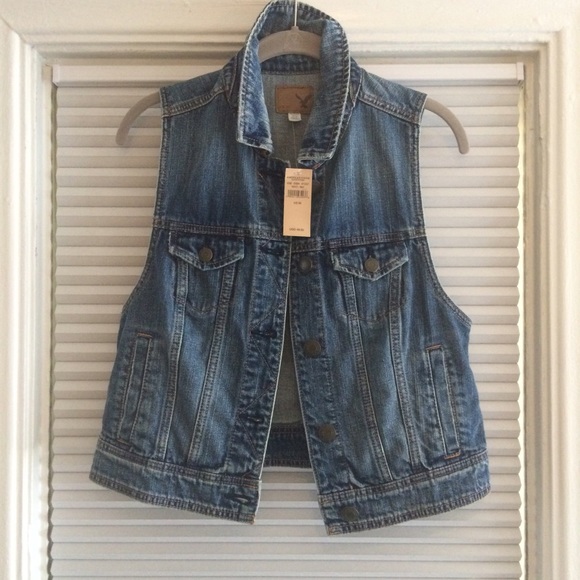 American Eagle Denim Vest