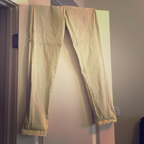 Yellow chinos