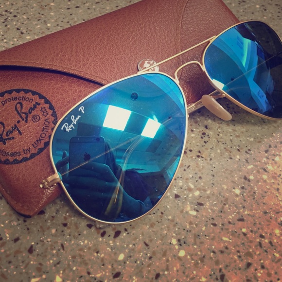 Polarized blue flash lens ray bans