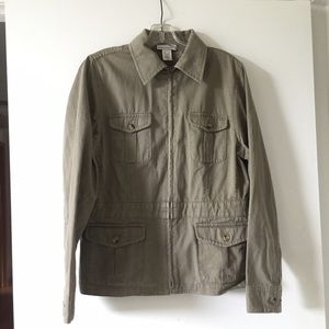 Zipper down utility jacket