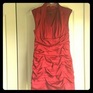 Sexy Ruched Red Express Dress Size 6