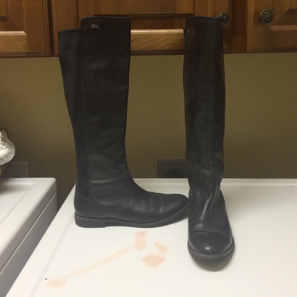 2011 limited edition Lacoste knee-high boots