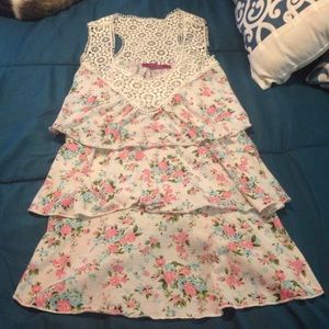 Ruffled floral top